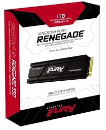 Твердотільний накопичувач SSD Kingston 1Tb, FURY Renegade, PCI-E 4.0 x4, M.2 2280, 3D TLC, 7300/6000 МБ/с teh0019746 - мініатюра 3