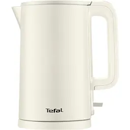 Tefal Електрочайник Thermo Protect, 1.5л, пластик, нержавіюча сталь, світло-бежевий