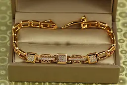 Браслет Xuping Jewelry Логіка 19 см 7 мм золотистий