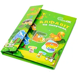 Розвиваючий дитячий набір PuzzleOK Алфавіт на липучках 66 букв Puz-26919 