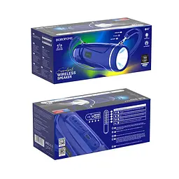 Портативна акустика Borofone Empyreal sports wireless speaker IPX5 BR7 морська хвиля - мініатюра 7
