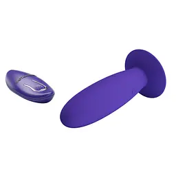 Анальна пробка Pretty Love Remote Control Vibrating Plug Youth 11 см (фіолетовий) - мініатюра 2