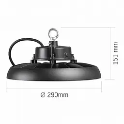 LED світильник висотний ХайБей VIDEX 150W 5000K 27000Lm Чорний - мініатюра 7
