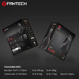 Ігрові навушники Fantech HQ53 Flash 7.1 Black з мікрофоном - мініатюра 8