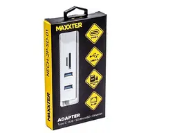 Мультипортовий адаптер Maxxter NECH-2P-SD-01 - мініатюра 3