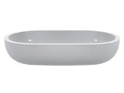 Умивальник Miraggio MARK 625 (0002687) Miramarble, Глянцевий, Накладний, Білий - мініатюра 3
