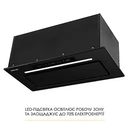 Витяжка повновбудована WEILOR LUMINA WBG 68 BLACK MATTE - мініатюра 7