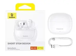 Бездротові навушники Baseus Bowie E11 True Wireless Earphones, ENC, BT5.3, 40mAh, 400mAh, 7h, White A00053500213-Z1 - мініатюра 4