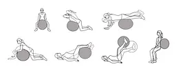 Фітбол арахіс гімнастичний м'яч для фітнесу та реабілітації Qmed fit0025178 - мініатюра 2