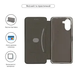 Чохол-книжка ArmorStandart G-Case для Tecno Spark Go 3 4G Black - мініатюра 3