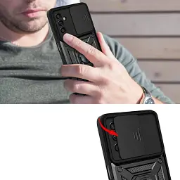 Панель BeCover Military для Samsung Galaxy S24 FE SM-S721 Black (712353) - мініатюра 4