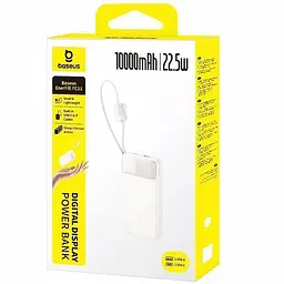 Портативний ЗП Power Bank Baseus EnerFill FC11 PD22.5W with cable 10000 mAh (2USB-C) (E0027R) Beige - мініатюра 3