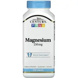 Магній 21st Century Magnesium 250 mg 250 таблеток