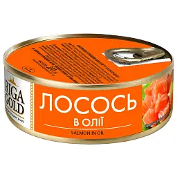 Лосось Riga Gold в олії 230 г