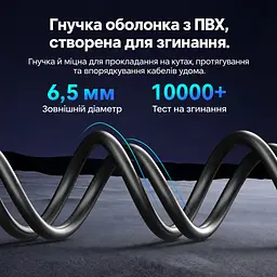 Патч-корд Ethernet Vention 0,5 м мережевий кабель Cat8 RJ45 8P8C до 40 Гбіт/с з подвійним екрануванням S/FTP з гнучкою оболонкою смуга пропускання 2000 МГц чорний (IKRBD) - мініатюра 5
