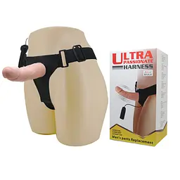 Страпон Ultra Passionate Harness Vibrating тілесний