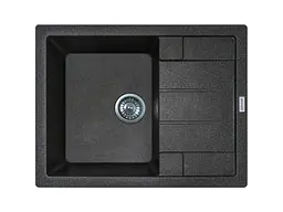 Кухонна мийка Adamant ANILA графіт 645x495x200 мм, з крилом 64,5 см