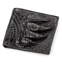 Гаманець чоловічий CROCODILE LEATHER 18200 з натуральної шкіри крокодила Чорний - мініатюра 6