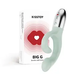 Вібратор-кролик для точки G KISTOY Big G Green з підігрівом - мініатюра 3