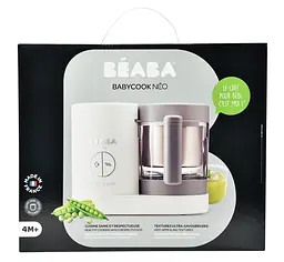 Пароварка-блендер Beaba Babycook Neo Night, білий з сірим (912773) - мініатюра 17