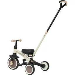 Дитячий велосипед Qplay Stager 3 в 1 з ручкою, біговел, Beige-Brown (T80STAGERBeigeBrown) - мініатюра 9