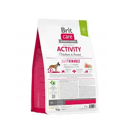 Сухий корм Brit Care Dog Sustainable Activity для собак з підвищеною активністю, з куркою та комахами, 3 кг - мініатюра 10