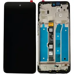 Дисплей Motorola XT2213 Moto G 5G 2022 чорний, оригінал PRC, з рамкою