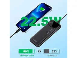 Зовнішній акумулятор (Power Bank) Choetech B728 10000mAh Black (B728-CCBK) - мініатюра 4