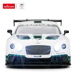 Машинка Bentley Continental GT3 білий RASTAR модель 1:14 Автомобіль на дистанційному керуванні + пульт 2,4 ГГц - мініатюра 3
