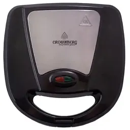Сендвічниця Crownberg 3 в 1 CB 1075 мультимейкер антипригарний 800 Вт чорний (CB 1075_766) - мініатюра 2