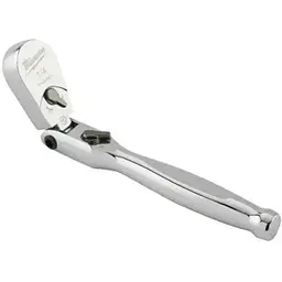 Тріскачка хромована шарнірна для головок 1/4'' MILWAUKEE, 140мм