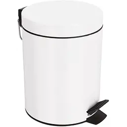 Відро для сміття 5 л Zerix Strong MB0105 white ZX4624, Білий матовий