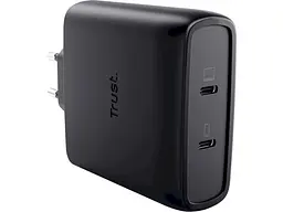 Мережевий зарядний пристрій Trust 100 W GaN PD/PPS Black (25527) - мініатюра 2