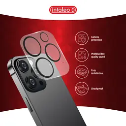 Скло захисне Intaleo Camera Lens Apple Iphone 14 Pro/14 Pro Max Black (1283126576836) - миниатюра 3