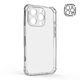 Прозрачный чехол для Apple iPhone 16 Pro с защитой камеры и усиленными бортами, тонкий, силиконовый, бесцветный, ударопрочный, противоударный бампер с закрытой камерой, ArmorStandart (ARM78502) - мініатюра 2