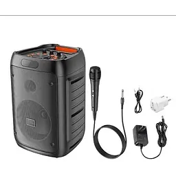 Портативна колонка XPRO BP10 валіза 10Вт USB SD FM радіо Bluetooth 1 мікрофон ДК (41917-BP10_3414) - мініатюра 4