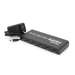 Активний HDMI сплітер Voltronic 1=>4 порти, 4K, 2K, 3D, 1080Р, 1,4 версія, DC5V/2A, Metal, Box - мініатюра 3
