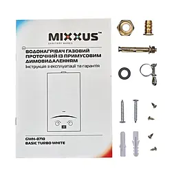 Газова колонка Mixxus GWH-0710 Basic Turbo White турбована 10 л/хв WH0028 - мініатюра 6