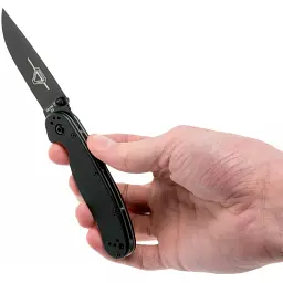 Ніж Ontario Knife RAT II D2 BB Black - мініатюра 5