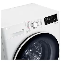 Пральна машина LG фронтальна 85 кг 1200 A+++ 48 см дисплей пара інвертор білий - мініатюра 9