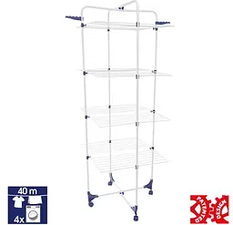 Сушарка для білизни підлогова Casa Si Athletic 4 White (CS92186E04) - мініатюра 2