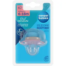 Пустушка силіконова анатомічна Canpol babies Love&Sea 6-18 місяців рожева (34/909_pin) - мініатюра 3