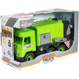 Авто-сміттєвоз Tigres Middle truck 39484 Зелений