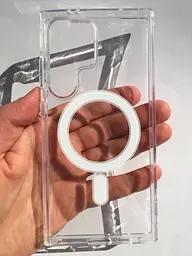 Прозорий протиударний чохол для Samsung Galaxy S24 Ultra (S928) Ultra Hybrid with MagSafe Clear Case - мініатюра 3