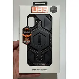 Оригінальний протиударний чохол UAG Monarch Pro MagSafe для iPhone 16 Plus Carbon Black 114455114242 - мініатюра 3