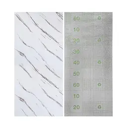 Вінілова плитка що самоклеїться Sticker Wall в рулоні 600х3000х2мм Білий мармур з прожилками Глянець SW-00001285 - мініатюра 4