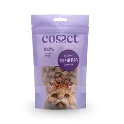 Ласощі Cosset Ліофілізована яловича печінка для котів 40 г-3уп