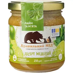 Мед Правильний мед з лаймом і м'ятою 250 г - мініатюра 2
