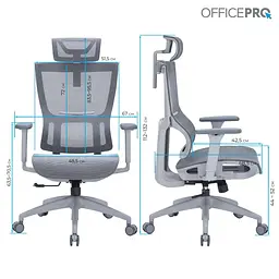 Офісне крісло OfficePro Elegant OC660-G-DG-DG (OC660-G-DG-DG) - мініатюра 13
