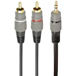 Кабель-перехідник звуковий Cablexpert 3.5 мм M - 2xRCA M 1.5 м чорний (CCA-352-1.5M)